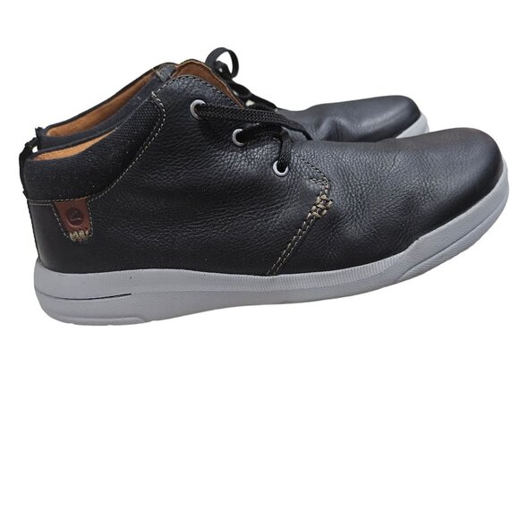 Clarks Men's Black Leather Chukka Boots Size 12 M - Picture 2 of 4